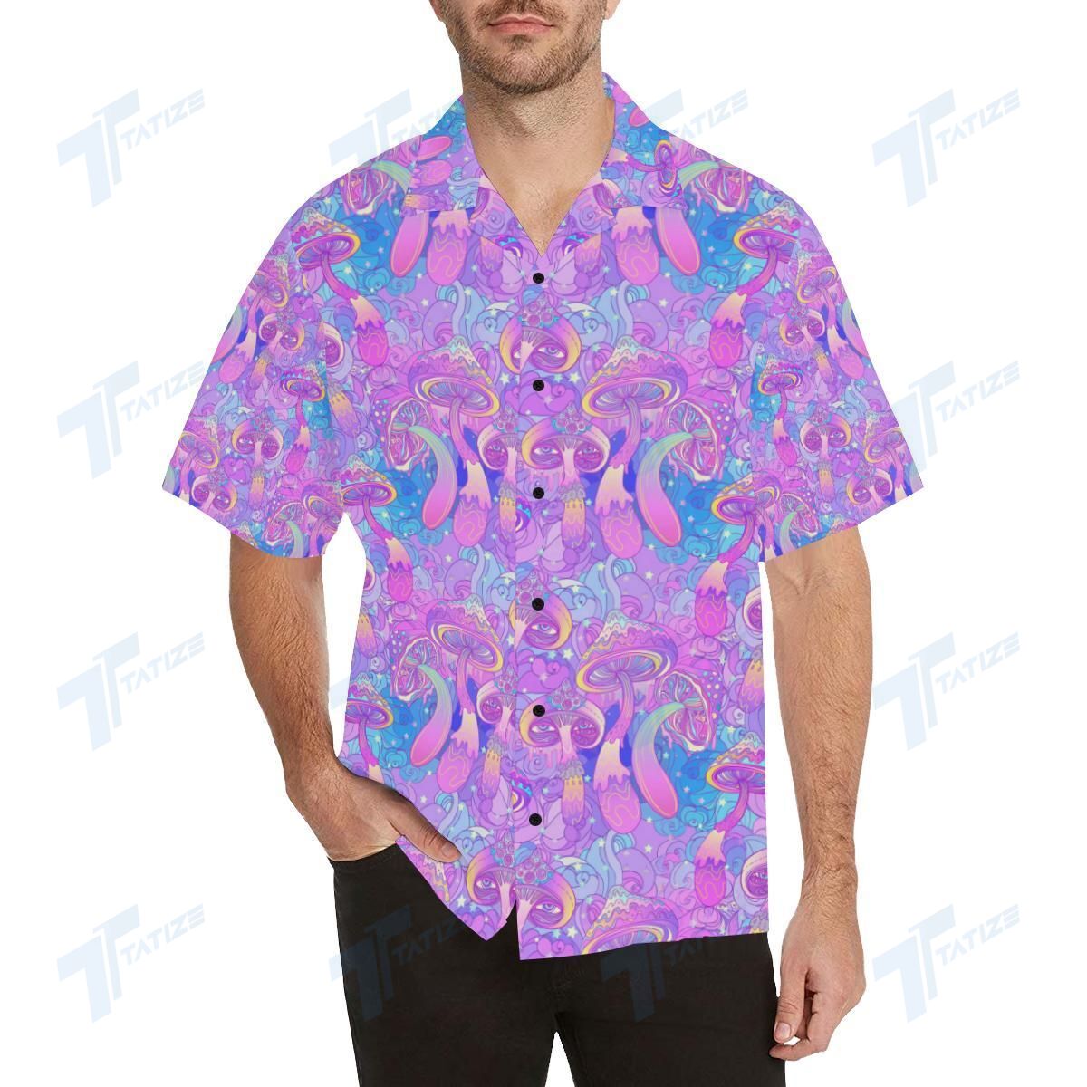 Mushroom Psychedelic Color Hawaiian Shirt