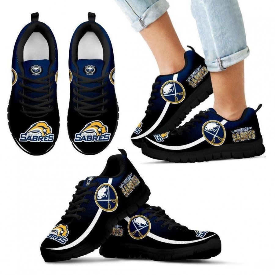 Mystery Straight Line Up Buffalo Sabres Sneakers #317