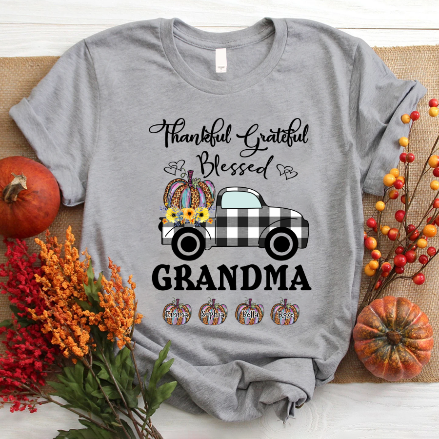 Thankful Grateful Blessed Grandma T-Shirt