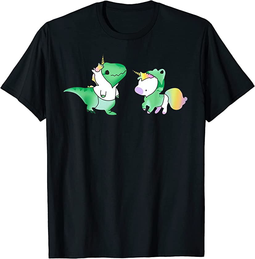 Unicornasaurus Rex – T Rex Dinosaur and Unicorn Tshirt