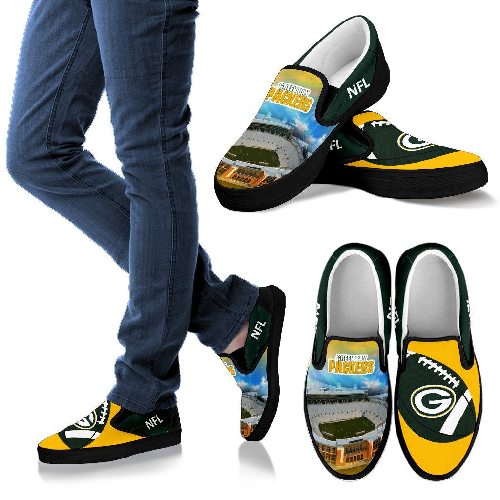 Proud Of Stadium Green Bay Packers Slip-On Shoes