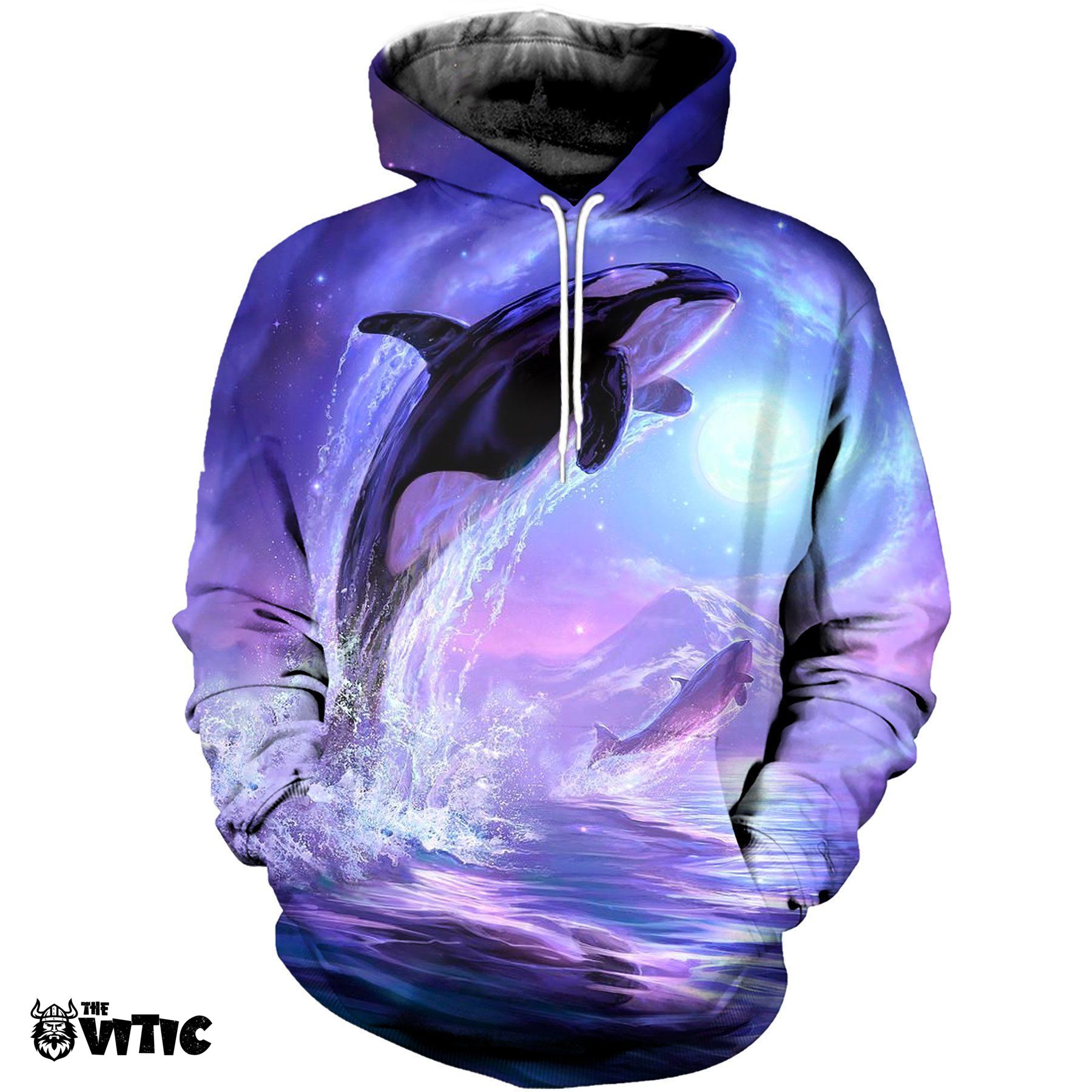 3D Printed Killer Whale Hoodie HD01164