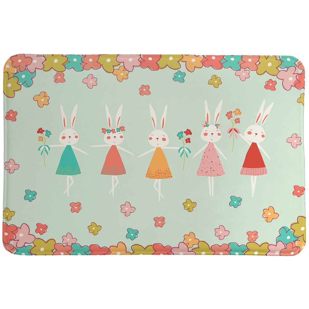 Matilda Bunny Ballerina Memory Foam Rug