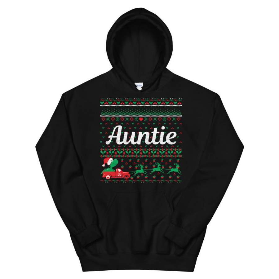 Auntie Elf Ugly Sweater Party Unisex Hoodie