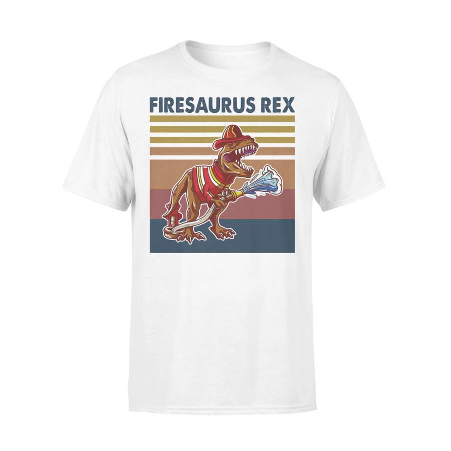 Firesaurus Dinosaur Firefighter Vintage T-shirt
