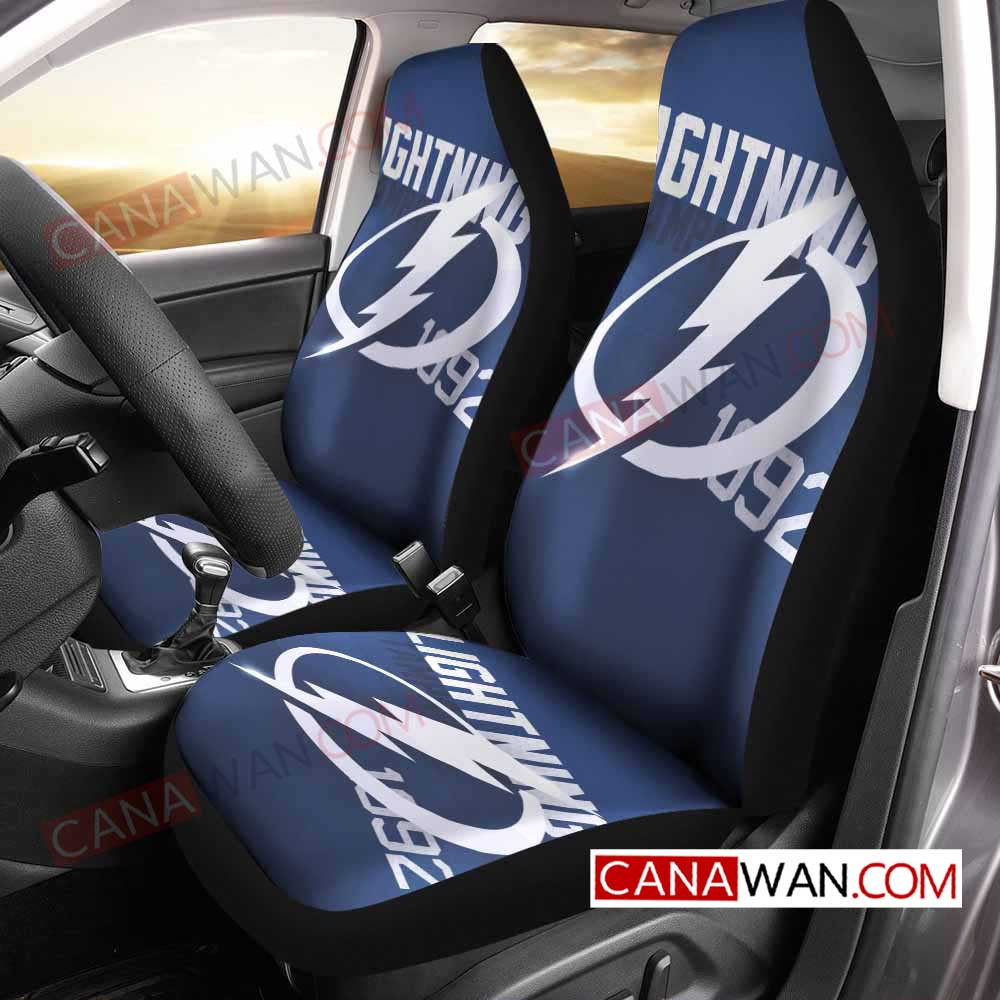 Tampa Bay Lightning Art Style77 3D Customized Personalized Car Seat Cover