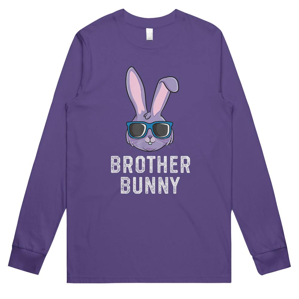 Brother Bunny Rabbit Bro Brothers Matching Family Easter Long Sleeve T Shirts