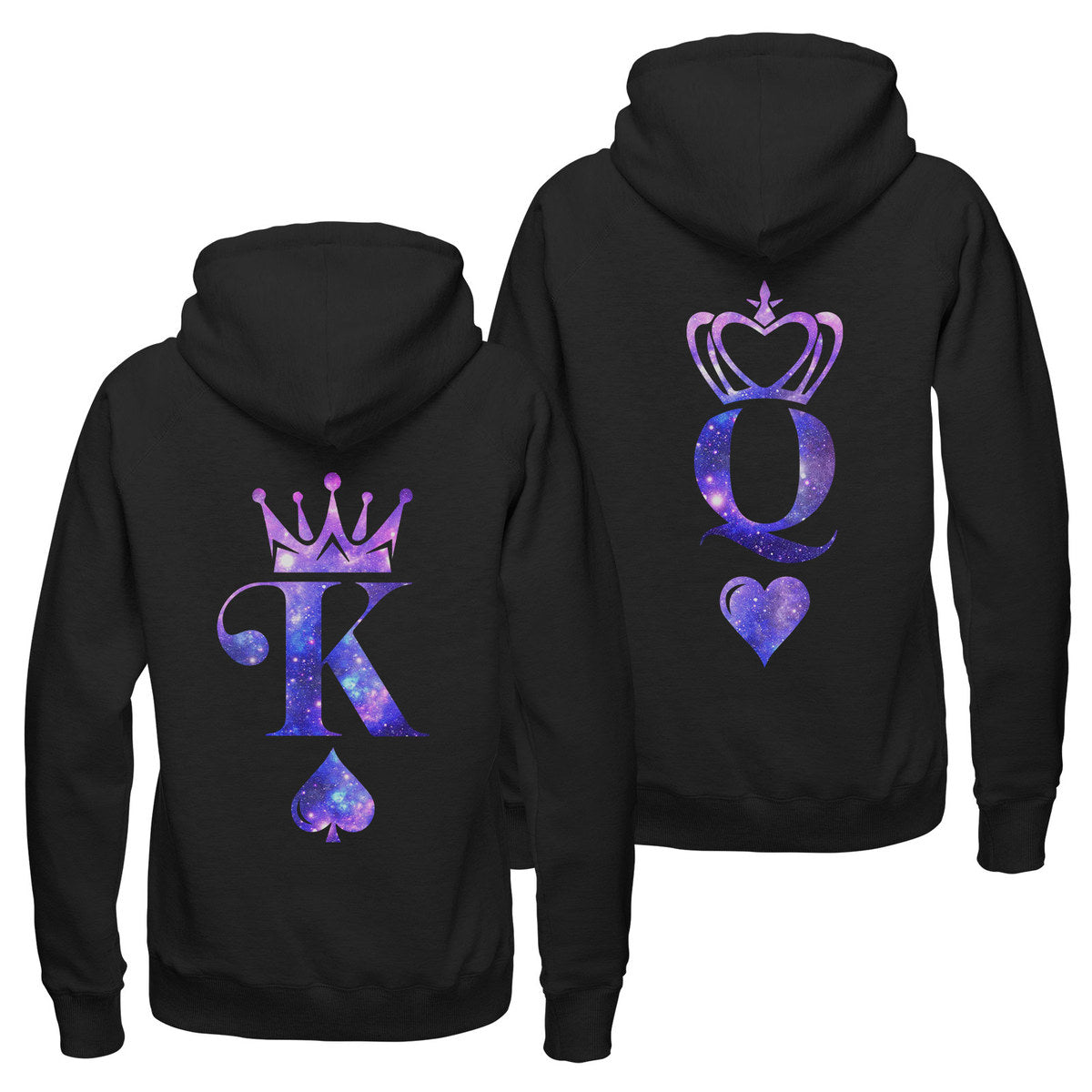 King And Queen Hoodie, King Queen Hoodie For Couple, Matching Couple Hoodies, His And Hers Sweatshirts, Valentine’S Day Outfits