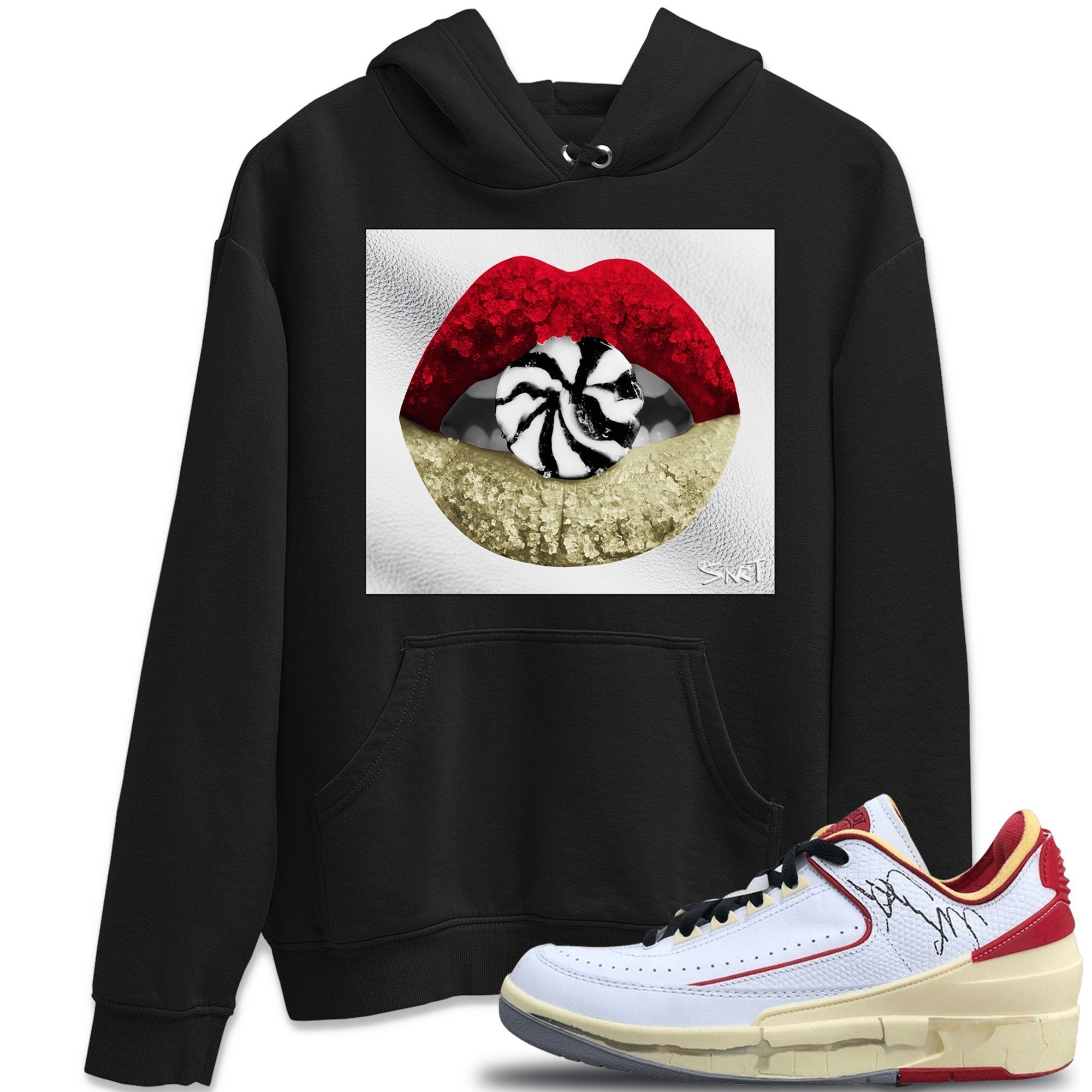 Lips Candy Hoodie – Air Jordan 2 X Off-White Varsity Red