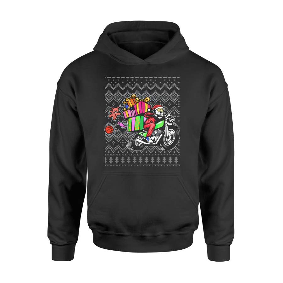 Christmas gift idea Santa On Motocycle T-Shirt – Standard Hoodie