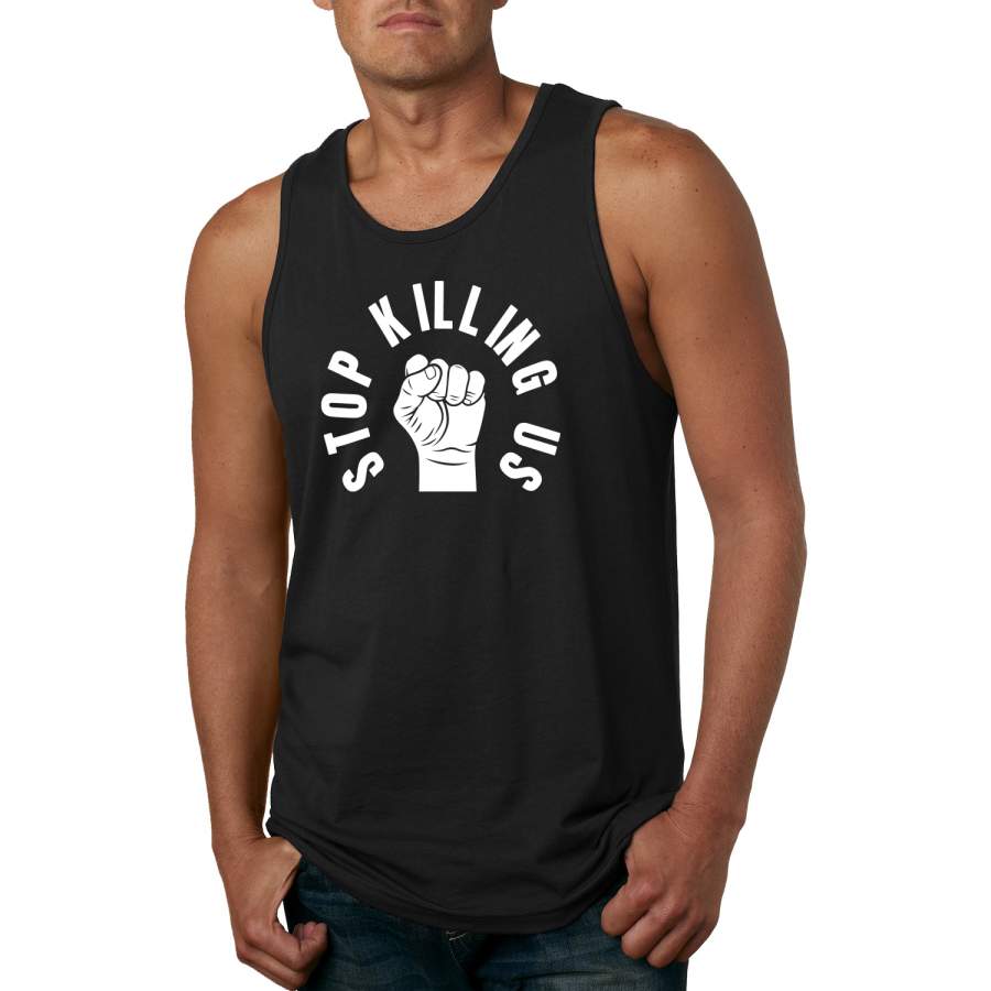 Stop Killing Us Black Lives Matter Black Pride Power Freedom Fist Black Pride Graphic Tank Top