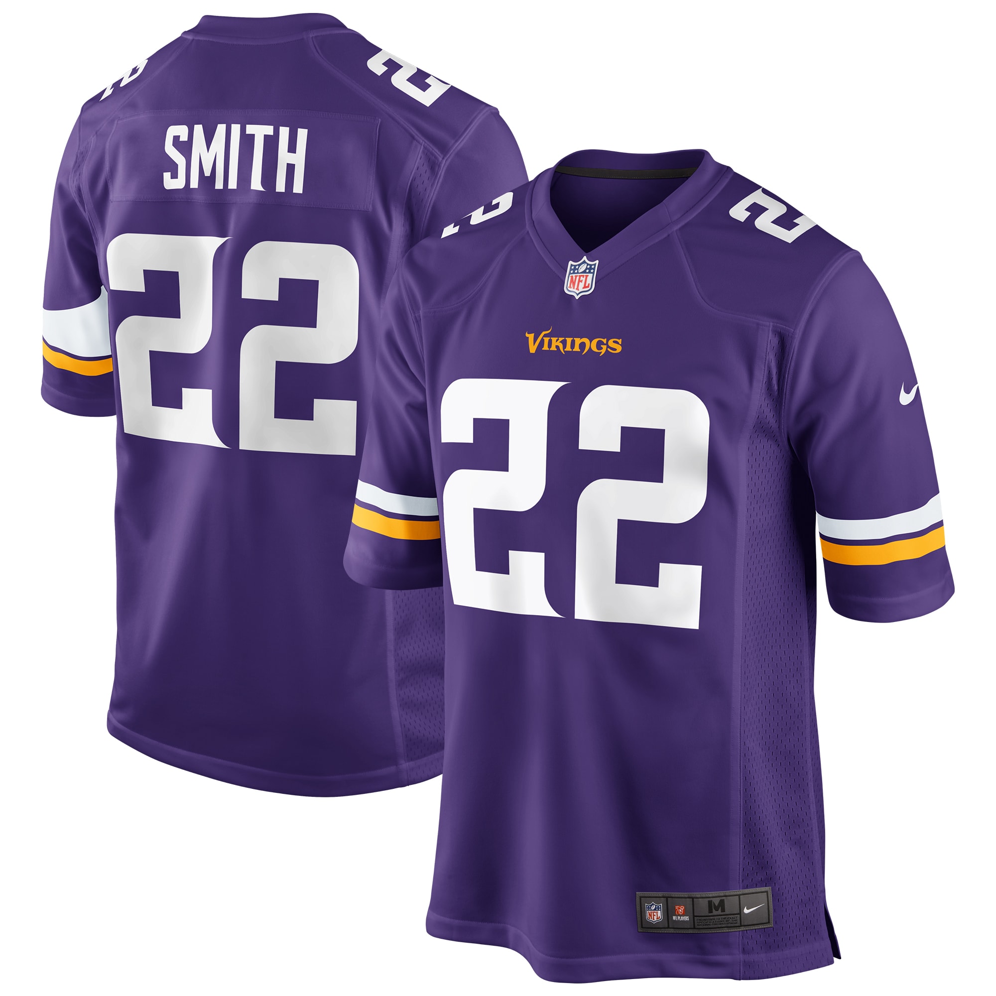 Men’s Minnesota Vikings Harrison Smith Purple Game Jersey