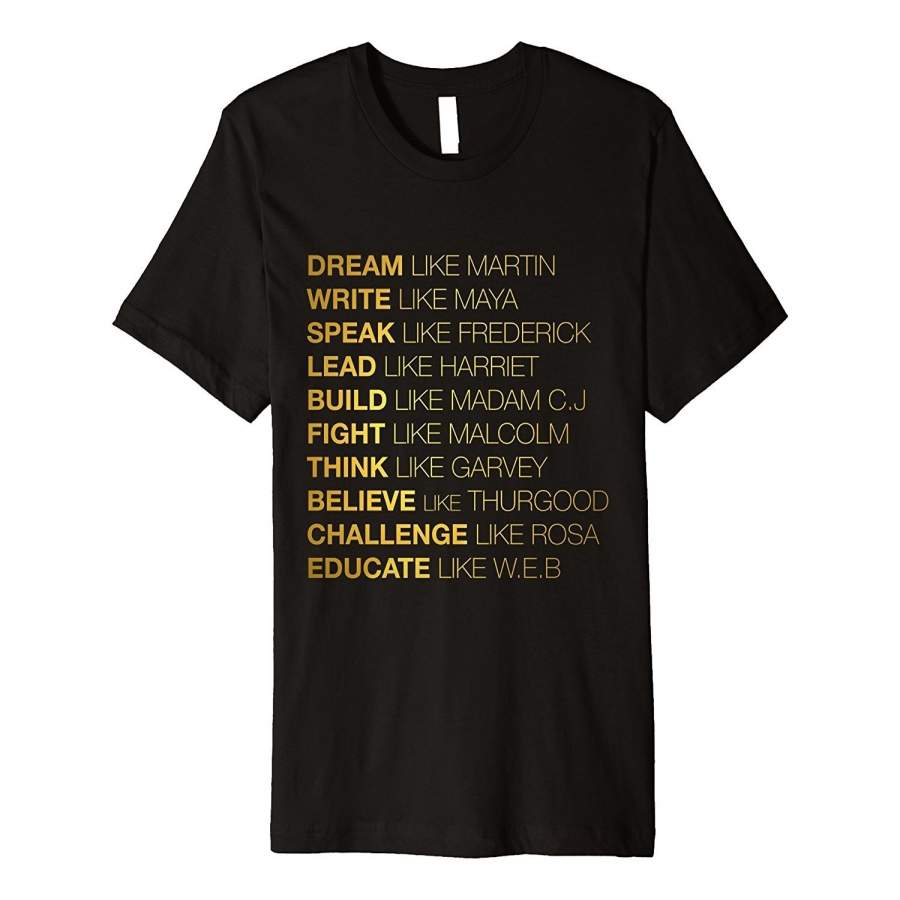 Black History Tee Black Lives Matter Black Queen Black King Men Cotton T-Shirt