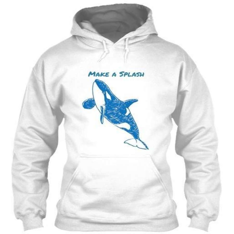 Killer Whale T Gildan Hoodie Sweatshirt