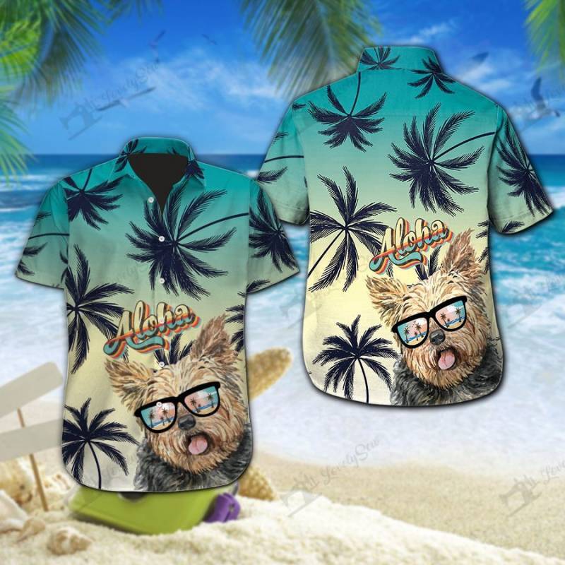 Yorkshire Terrier Dog Aloha Hawaii Shirt Ha6754