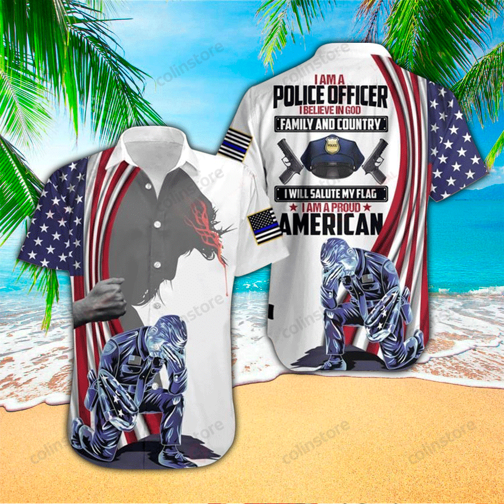 I Am A Police Officer Believe Hawaii Shirt Aloha Ha49174