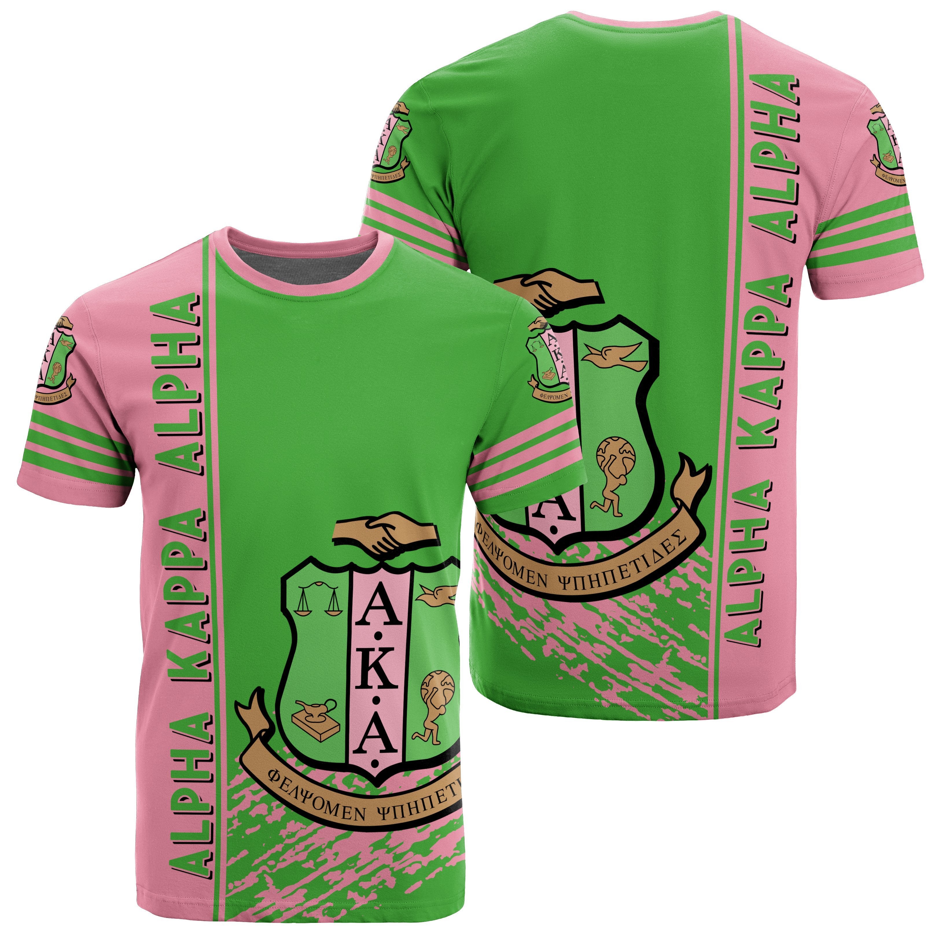 Greek Life T-Shirt – Alpha Kappa Alpha Bagslobby T-Shirt Quarter Style