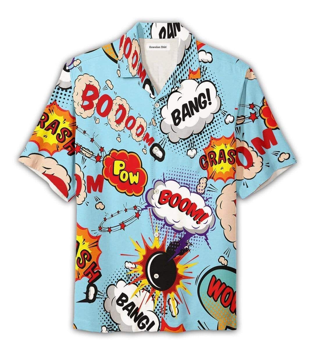 High Quality Suprise Explosion Boom Bang Pow Hawaii Unisex Aloha Shirts Dh Ha99426