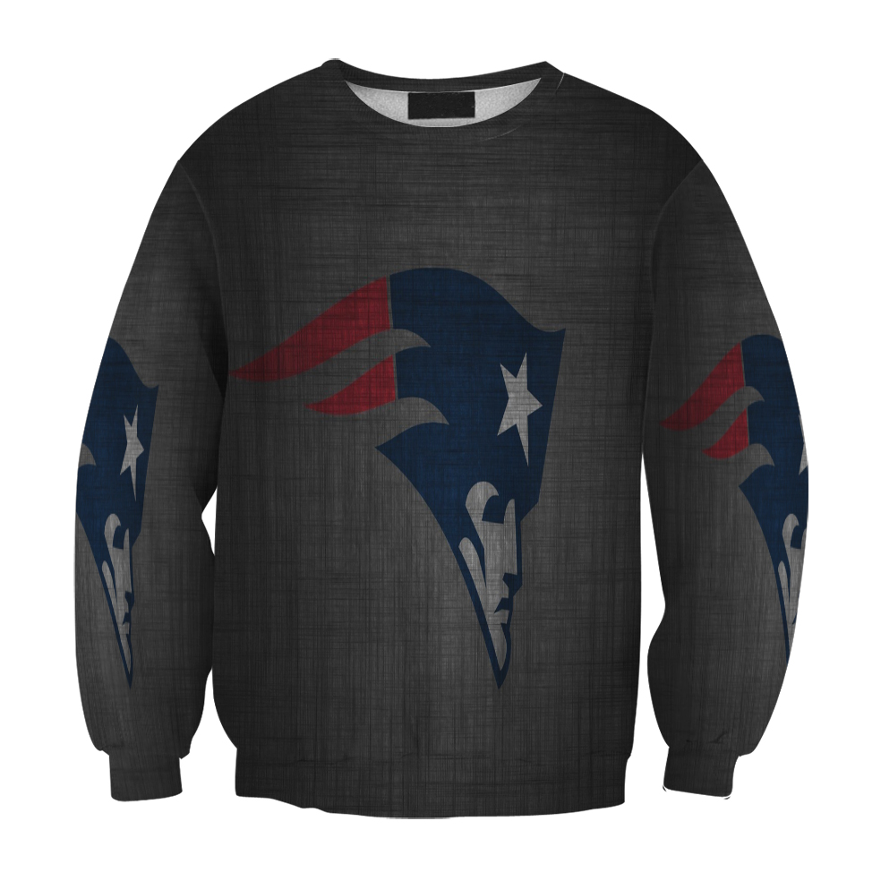 New England Patriots Gray Gift For Fan 3D Full Printing Sweatshirt