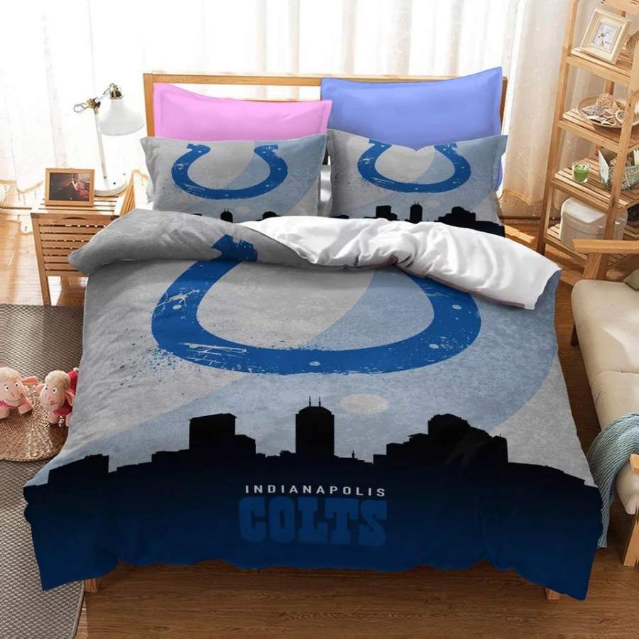 AFC Indianapolis Colts #5 Duvet Cover Quilt Cover Pillowcase Bedding Set Bed Linen Home Bedroom Decor