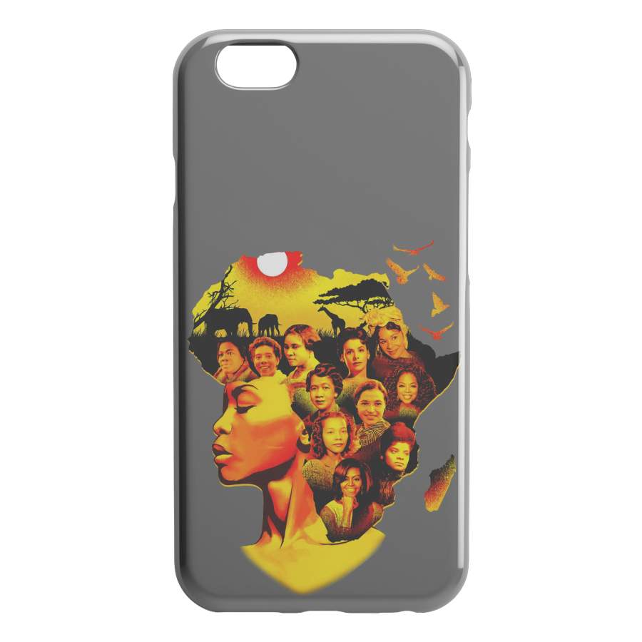 African American Black Girl Africa Melanin My Roots Mug Patriotic Black History Month iPhone Case