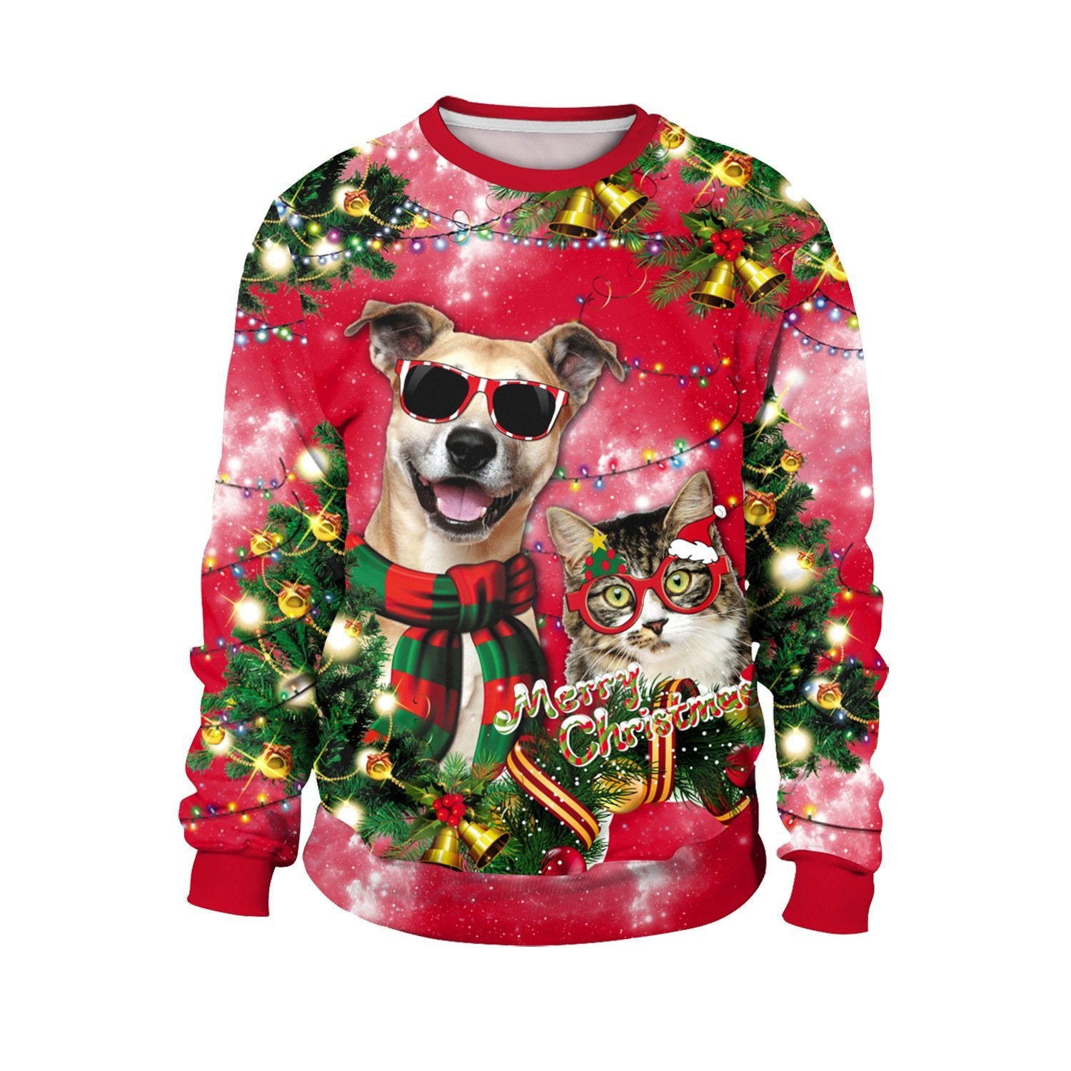 Funny Dog Ugly Christmas Sweater | For Men & Women | Adult | Us6249