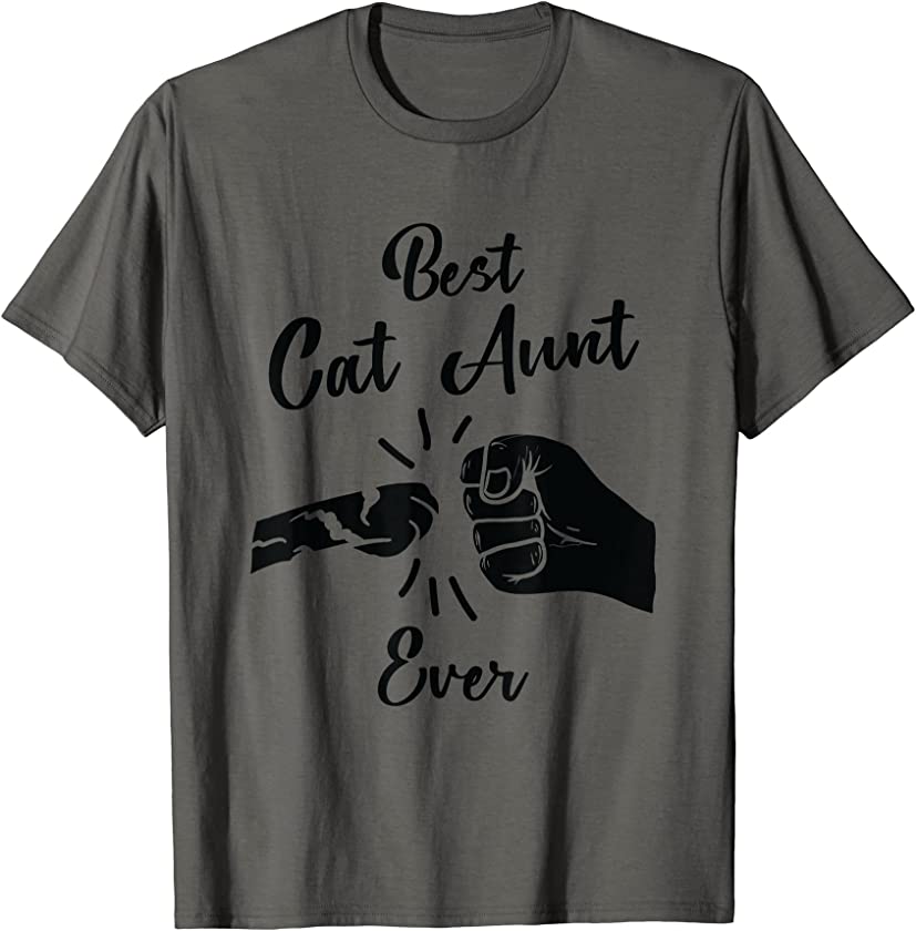 Best Cat Aunt Ever Auntie Kitten Fistbump T-Shirt