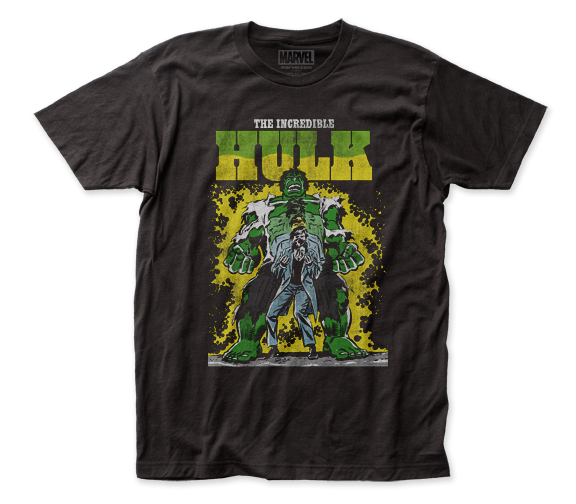 The Incredible Hulk – Transforming | Black S/S Adult Fitted Jersey T-Shirt