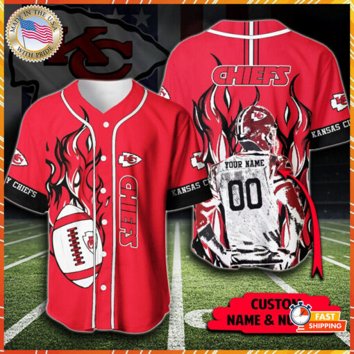 Kansas City Chiefs Baseball Jersey Shirt