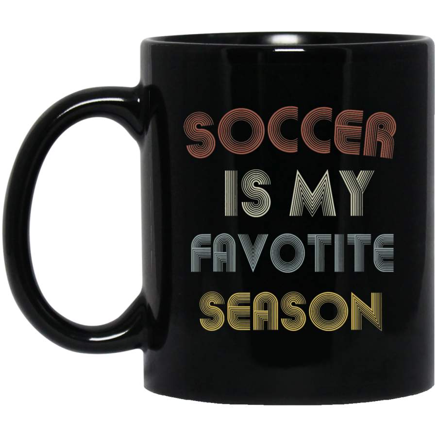 Soccer Is My Favorite Season Vintage Coffee Mug