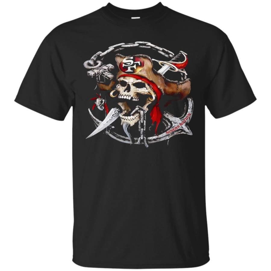 Incredible San Francisco 49ers Shirt Niners Skull Nation T-Shirt