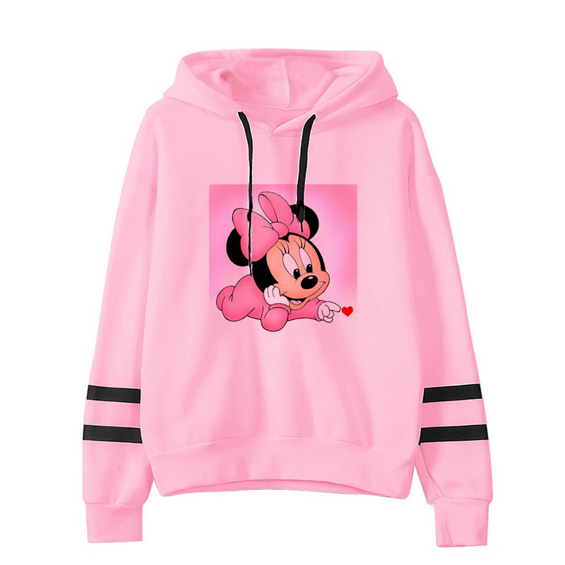 Beautiful Minnie Mouse Cartoon Women’s Sweatshirt Girlfriend Gift Birthday Streetwear Hooded Woman Clothes Kawaii Hoodies Women alx