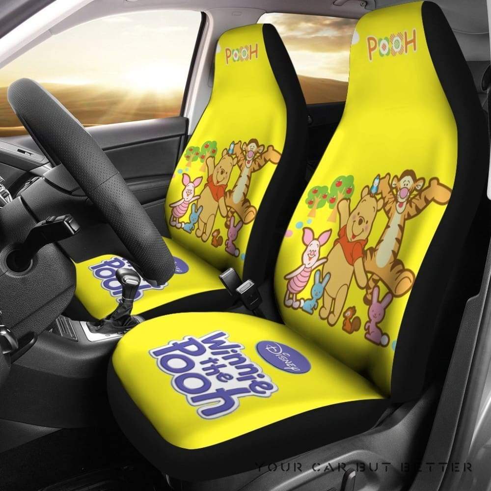 Funny Pooh & Tiger & Piglet Winnie The Pooh Car Seat Covers Lt04 205621