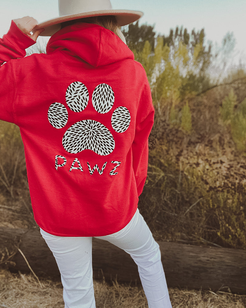 Pawz Dahlia Candy Red Hoodie