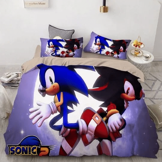 Sonic The Hedgehog 10 Duvet Quilt Bedding Set 2