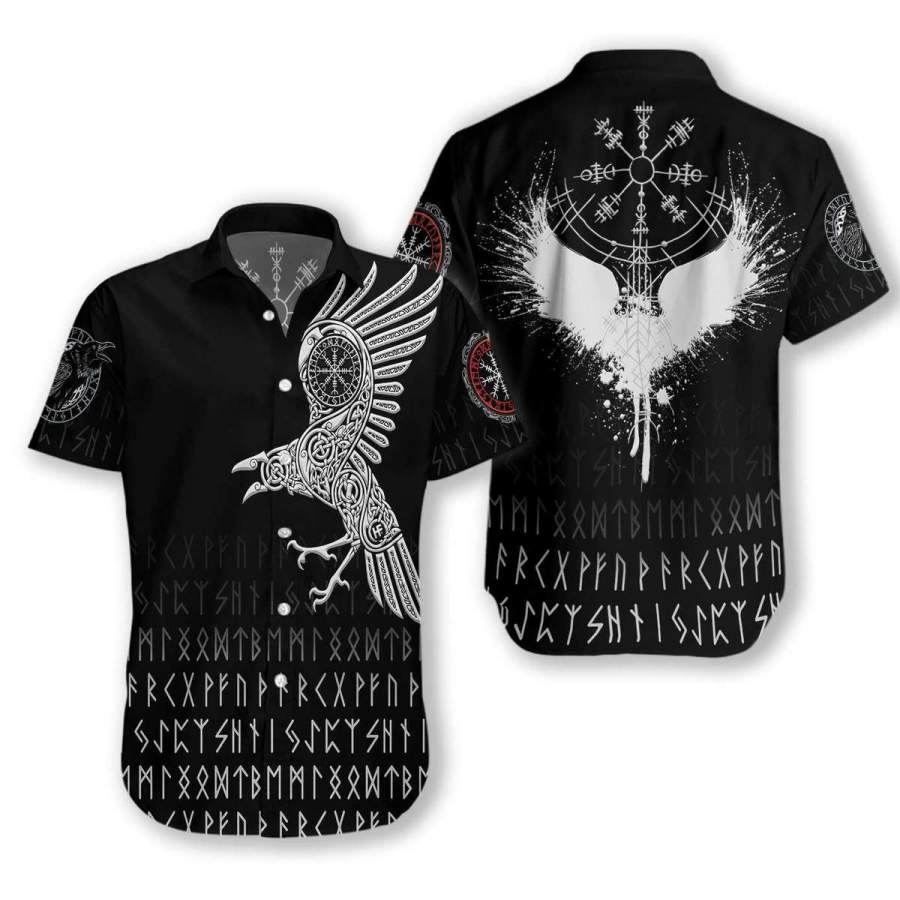 Viking The Raven Of Odin Hawaii Shirt For Men Women Adult Ha44891