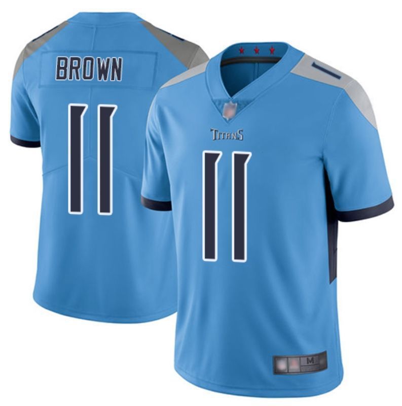 Tennessee Titans A J Brown #11 NFL 2020 Blue Jersey