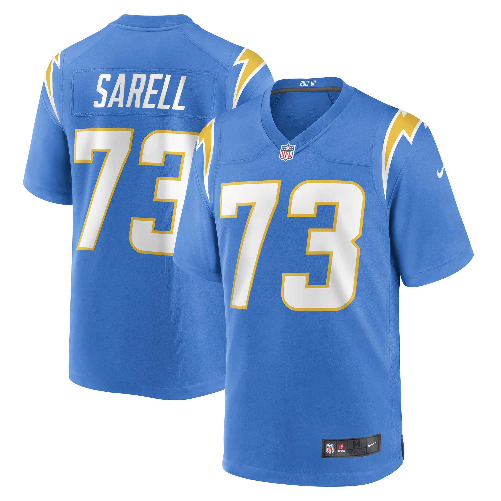 Men’s Los Angeles Chargers Foster Sarell Powder Blue Game Player Jersey