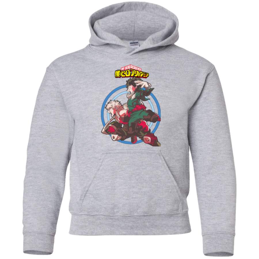 AGR My Hero Academia Deku and Bakugou Youth Pullover Hoodie