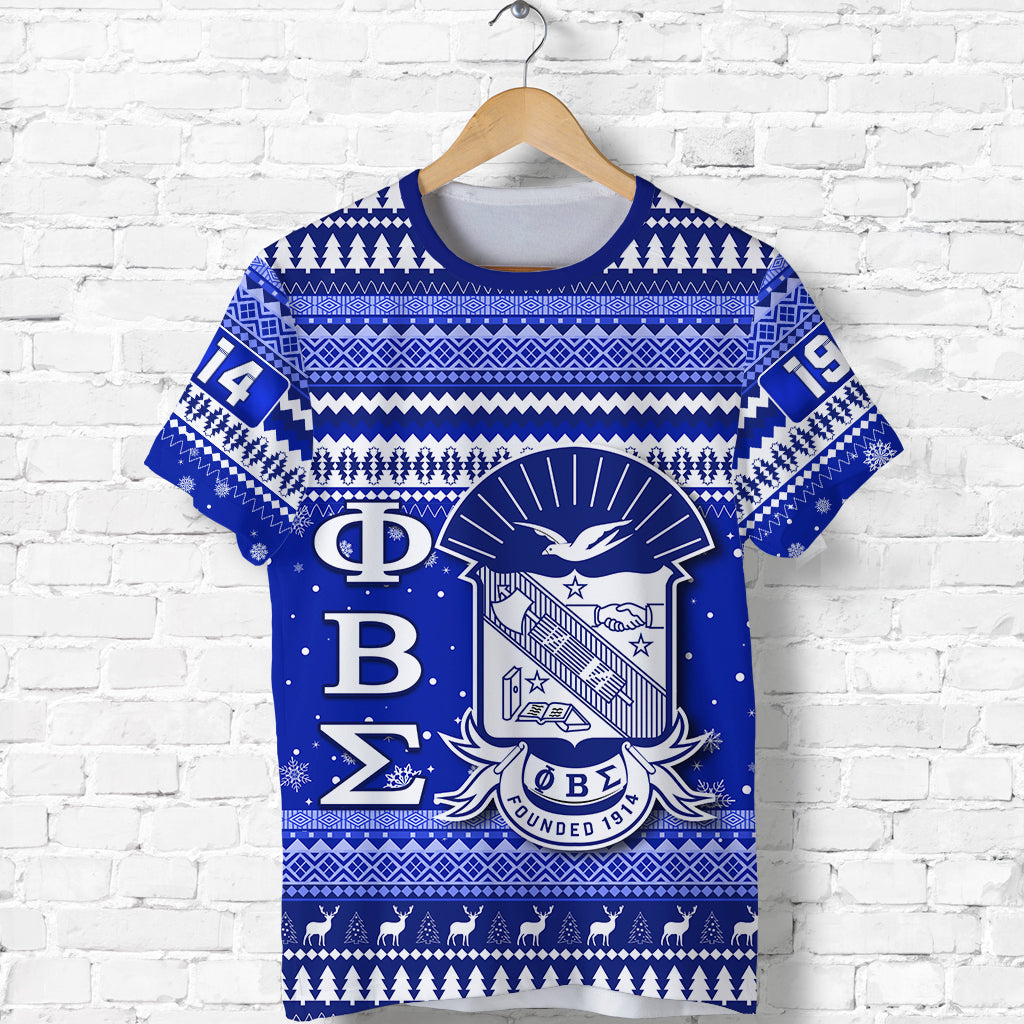 Phi Beta Sigma Christmas T Shirt African Pattern Lt13