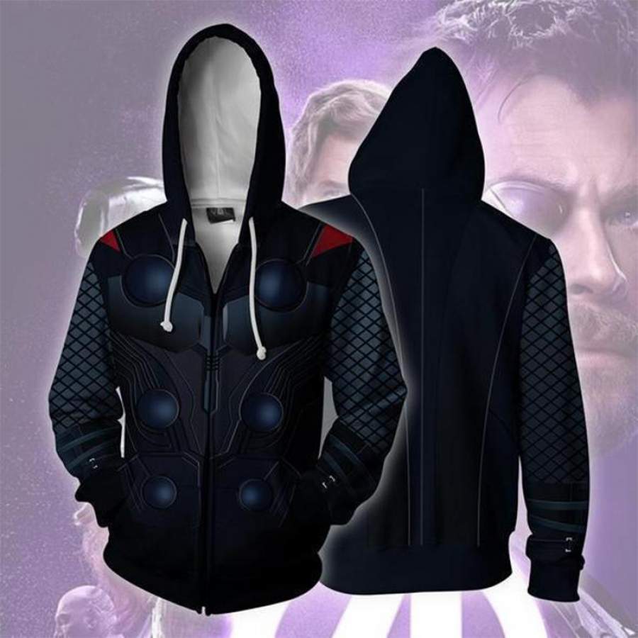 The Avengers 4 Endgame Thor Zip Up Hoodie MZH806 – Fashionspicex Shop