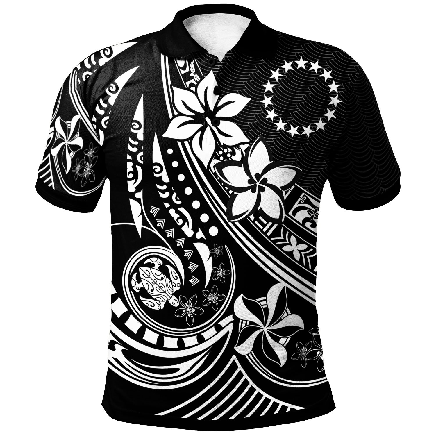 Cook Islands Polo Shirt - The Flow Of The Ocean - BN20