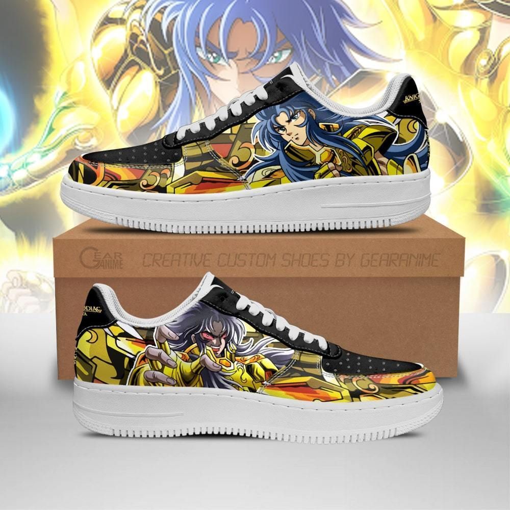 Gemini Saga Uniform Saint Seiya Air Force Shoes Sneakers Custom Anime