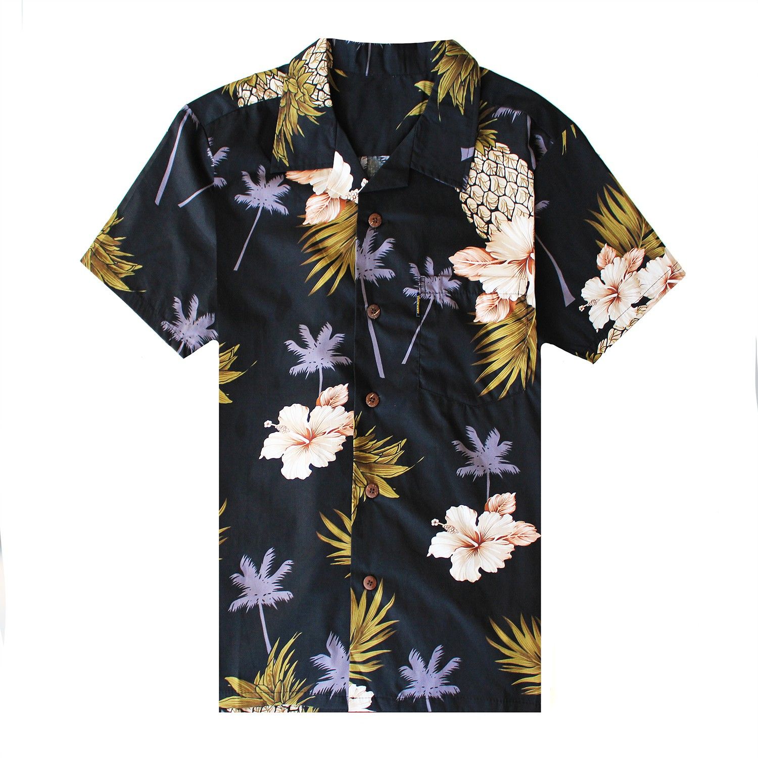 Leaf Black Unique Design Hawaii Shirt Ha87247