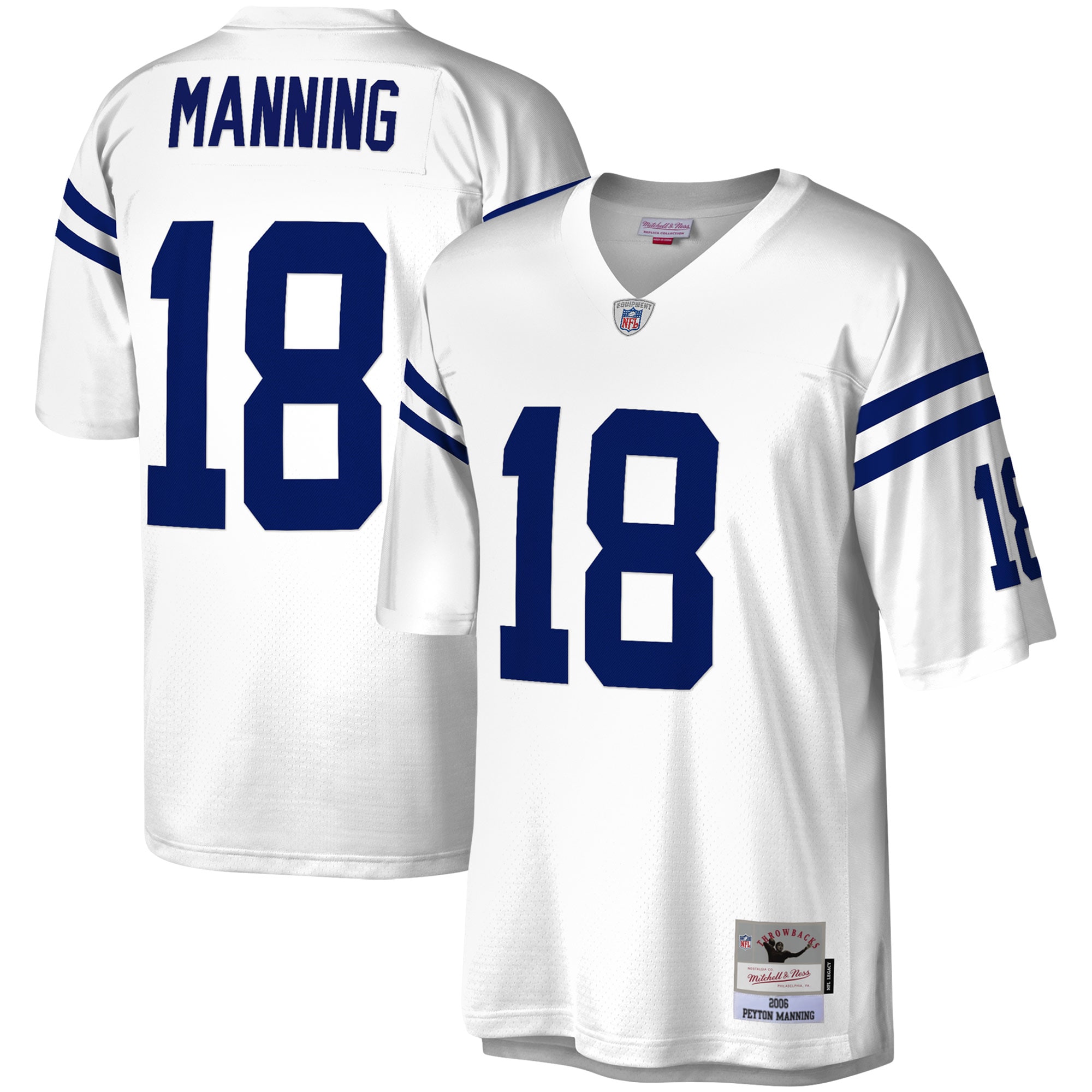 Peyton Manning Indianapolis Colts Mitchell & Ness Legacy Replica Jersey – White