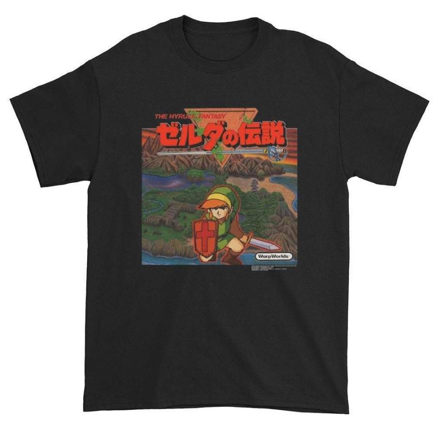 Zelda T-Shirt Japanese Famicom Box Art Reproduction Imited Edition The Legend of Zelda Men’s Tops Tees Vintage T Shirt Street Wear