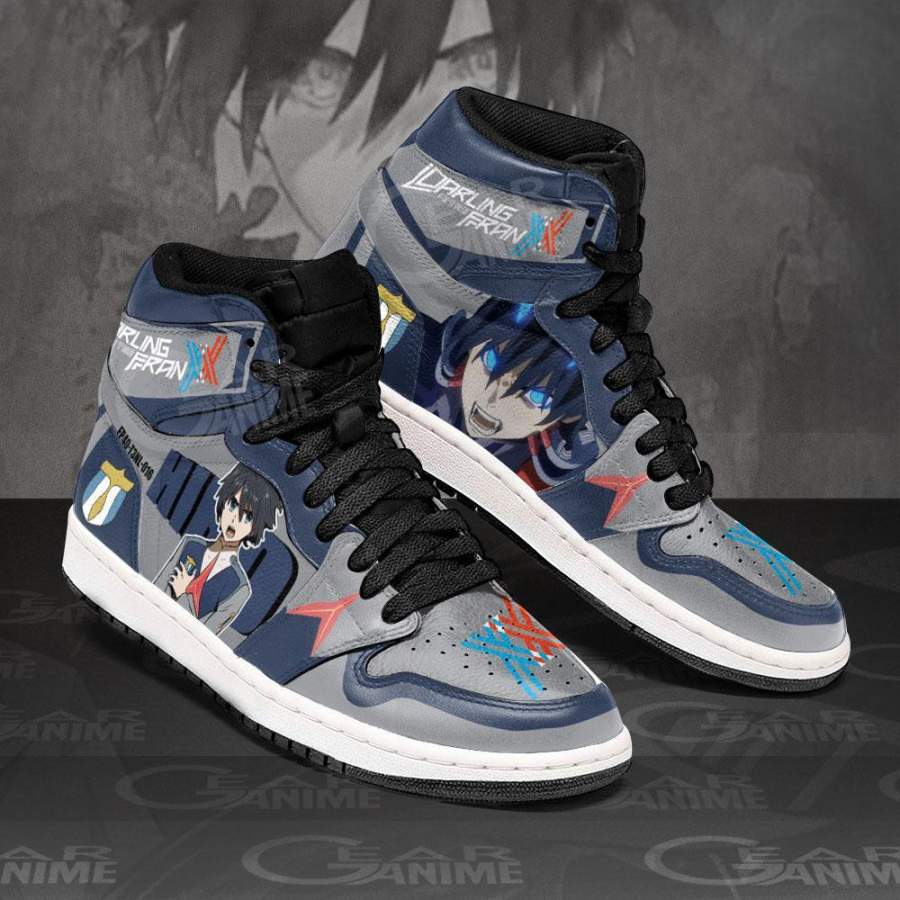 Darling in the Franxx Hiro Jordan Sneakers Code 016 Custom Shoes