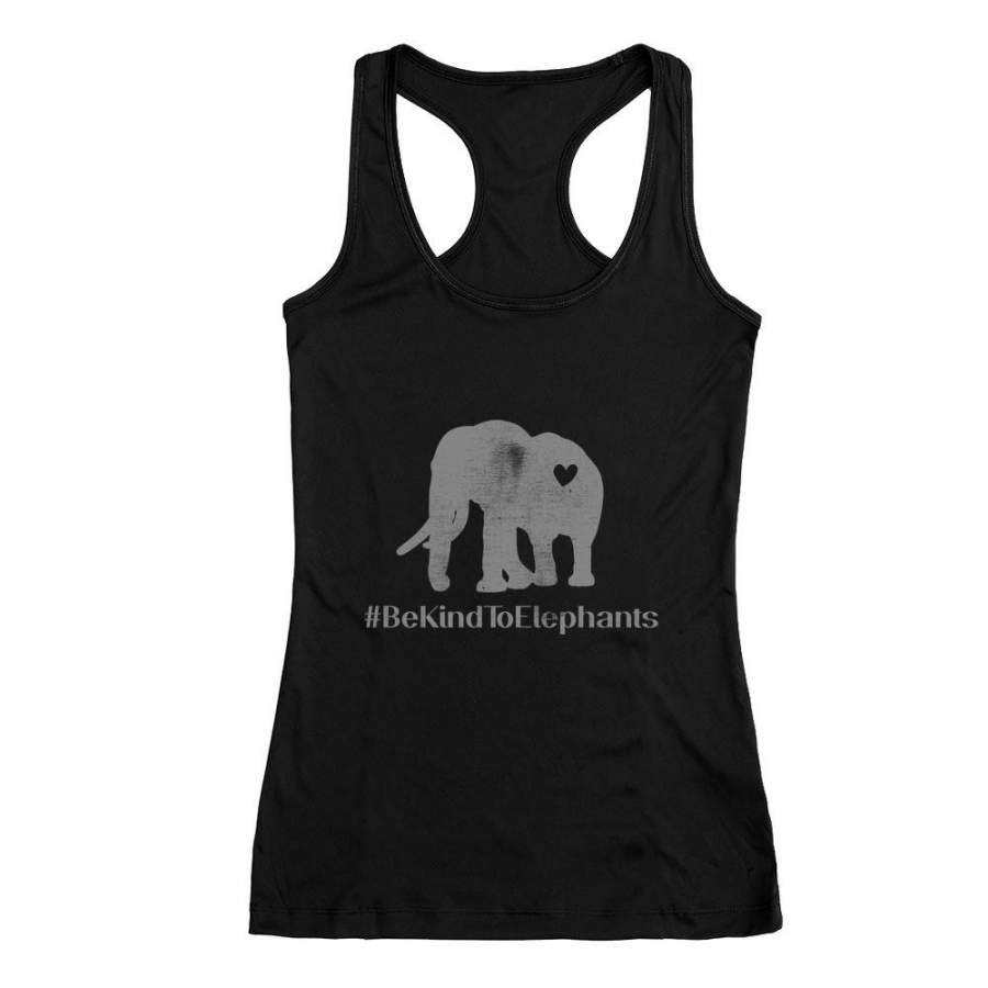 Be Kind To Elephants Support Racerback Tank Top