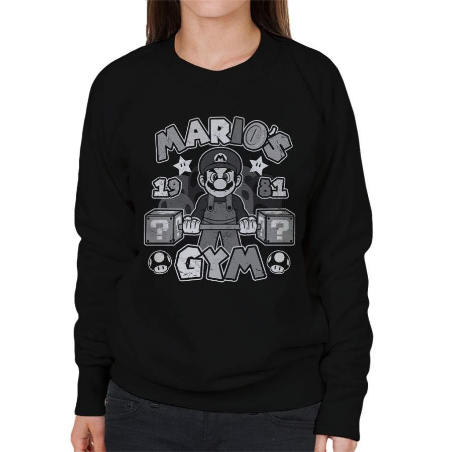 Super Marios Gym Women’s Sweatshirt