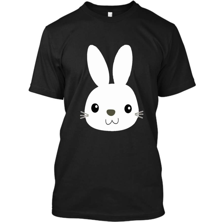 Easter Bunny Cute Face Funny Easter Pascha Holiday T-Shirt Custom Ultra Cotton